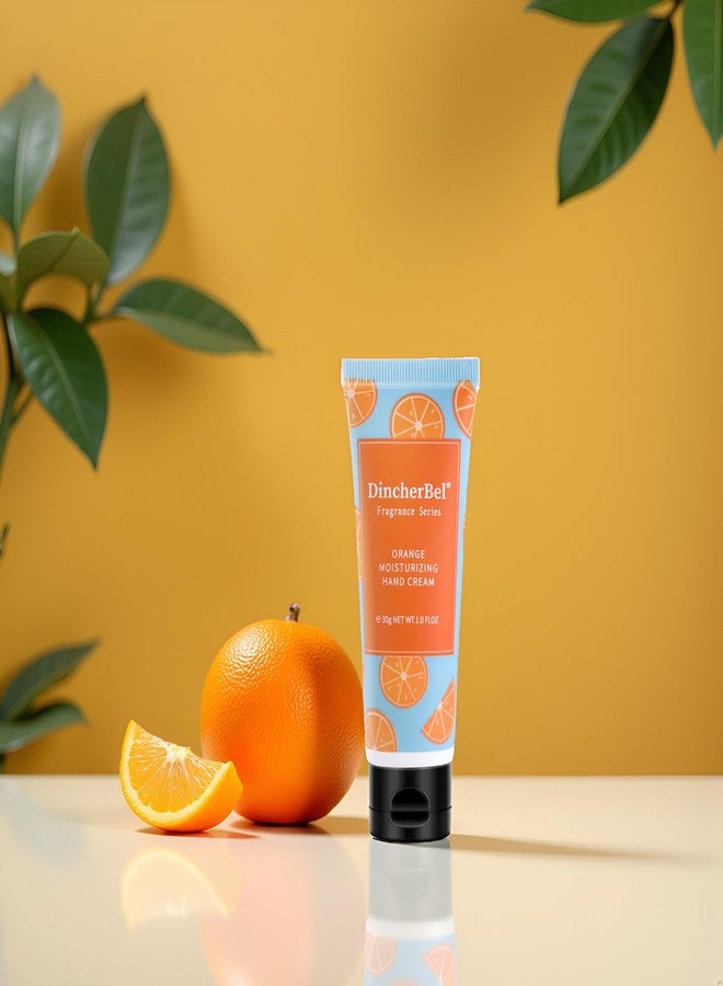 DincherBel 100 Pack Orange Moisturizing Hand Cream Bulk - Travel Size Non-Greasy Hand Lotion Set for Dry Skin, Instant Hydrating Hand Care for Women, 1.0 oz/30 ml - Image 2